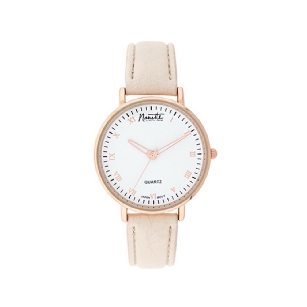 Nanette Lepore Classic rose gold watch